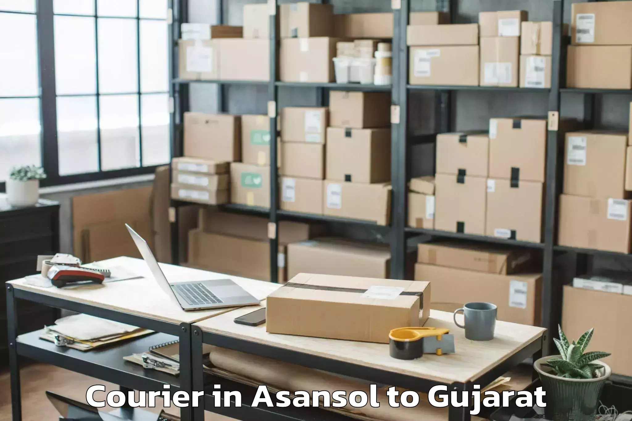 Book Asansol to Anklesvar Courier